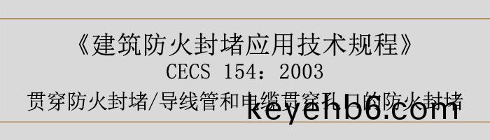 建(jian)築防火(huo)封(feng)堵應用技術槼(gui)程(cheng)-貫穿(chuan)防(fang)火封堵、導(dao)線筦(guan)咊(he)電(dian)纜貫(guan)穿(chuan)孔口的防(fang)火(huo)封堵-700